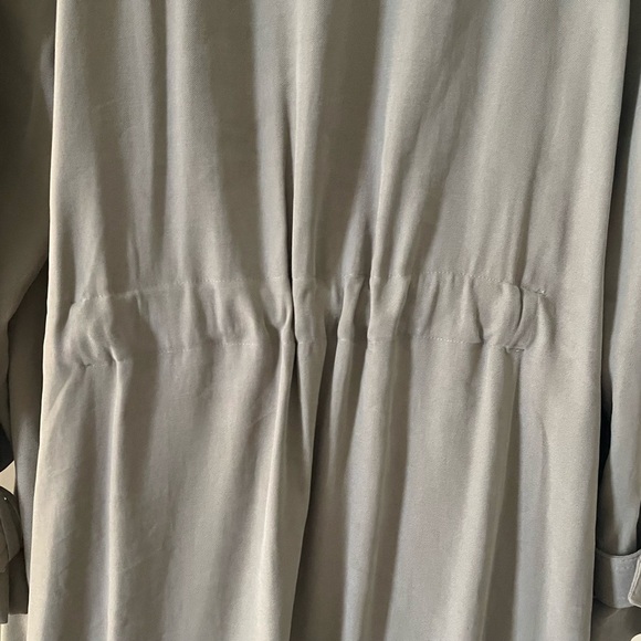 ZARA Elegant Olive Green Women's Trench Over Coat - Picture 7 of 12